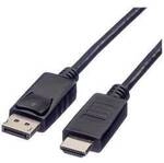 ROLINE GREEN DisplayPort Kabel DP - HDTV, ST/ST, schwarz, 1 m 11.44.5780
