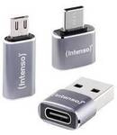 Intenso USB 2.0 Adapter USB-Adapter Set MIX480 3er Pack (USB-C, USB-A, microUSB)