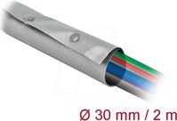 DELOCK 20727, Delock Kabel-B&uuml;ndelschlauch PVC Schwarz, Grau (&Oslash; x L) 30 mm x 2...