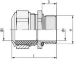 LAPP 52032585 SKINDICHT SM CRNI M 12X1,5 Gegenmutter mit Gegenmutter M12 x 1.5...