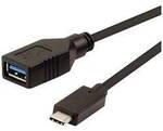 ROLINE USB 3.2 Gen 1 Kabeladapter, USB Typ C - A, ST/BU, OTG, schwarz, 0,15 m