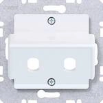 Hager Abdeckungsplatte Lichtwei&szlig; (gl&auml;nzend) WAF2166WG 1 St.