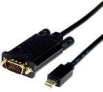 ROLINE Kabel Mini DisplayPort-VGA, Mini DP ST - VGA ST, schwarz, 1,5 m 11.04.5976