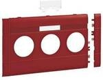 Hager GB120313020 Blende 3fach Steckdose (L x B) 212 mm x 120 mm 1 St. Rot