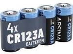 Absina Spezial-Batterie CR123A Lithium 1300 3 V 4 St. 401037-4