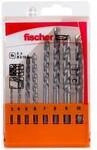 Fischer D-S 543027 Stein-Spiralbohrer-Set 8teilig 3 mm, 4 mm, 5 mm, 6 mm, 7 mm, 8 mm,