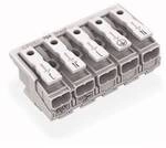 Netzanschlussklemme starr: 0.5-2.5 mm&sup2; Polzahl: 5 WAGO 294-8015 250 St. Wei&szlig;