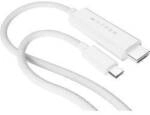 Targus HDMI-Kabel HDMI 2.1a USB-C&reg; Stecker 2.50 m Wei&szlig; Stoff-Ummantelung HD6007WHGL