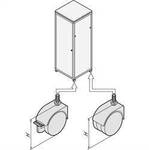 nVent SCHROFF 20117024 19 Zoll Netzwerkschrank-Rollensatz Mehrfarbig