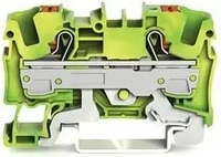 WAGO 2206-1207, WAGO 2206-1207 Schutzleiterklemme 7.50 mm Push-In-Klemme Gr&uuml;n, Gelb