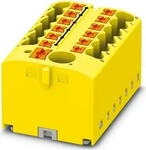 PHOENIX CONTACT 3273358, Phoenix Contact 3273358 Verteilerblock 40.6 mm Zugfeder Gelb