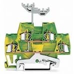 WAGO 280-517 Doppelstock-Schutzleiterklemme 5 mm Zugfeder Belegung: PE Gr&uuml;n, Gelb 50