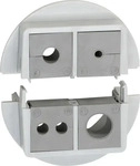 ICOTEK 45722, Icotek QVT 50/4 Kabeldurchf&uuml;hrung teilbar Polycarbonat Grau 1 St.