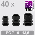 TRU TC-13448352, TRU COMPONENTS TC-13448352 Kabelverschraubung PG7, PG9, PG13