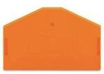 WAGO 281-313 Abschluss- und Trennplatte Orange 100 St.