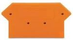WAGO 280-331 Abschluss- und Trennplatte Orange 100 St.