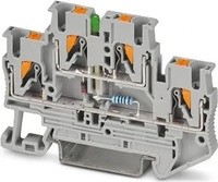 PHOENIX CONTACT 3215042, Phoenix Contact 3215042 Doppelstockklemme Grau 50 St. Piece