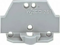WAGO 261-410, WAGO 261-410 Abschlussplatte Grau 300 St.