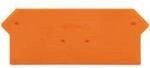 WAGO 280-317 Abschluss- und Trennplatte Orange 100 St.