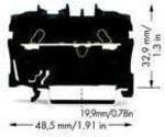 WAGO 2002-1205 Durchgangsklemme 5.20 mm Zugfeder Belegung: EX Schwarz 100 St. Package