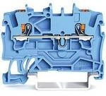 WAGO 2201-1204 Durchgangsklemme 4.20 mm Push-In-Klemme Blau 100 St. Piece
