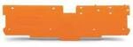 WAGO 769-304 Abschluss- und Trennplatte Orange 100 St.