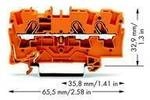 WAGO 2004-1302 Durchgangsklemme 6.20 mm Zugfeder Orange 50 St. Package