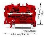WAGO 2002-1203 Durchgangsklemme 5.20 mm Zugfeder Rot 100 St. Piece