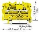 WAGO 2002-1206 Durchgangsklemme 5.20 mm Zugfeder Gelb 100 St. Package