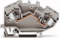 WAGO 784-992, WAGO 784-992 Durchgangsklemme 10 mm Zugfeder Belegung: L Grau 25...