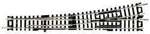 22301 N Fleischmann Gleis (ohne Bettung) Unterflurweiche, links 155 mm 10 &deg; 765 mm 1