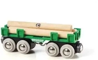 BRIO 33696002, Brio 33696002 Waggon mit Holzladung