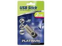 PLATINUM 177558-3, Platinum TWS USB-Stick 2 GB Schwarz 177558-3 USB 2.0