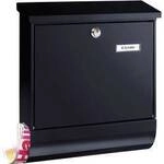 Burg W&auml;chter 31460 VARIO 8672 S Briefkasten Stahlblech Schwarz Schl&uuml;sselschloss