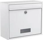 Basi 2170-0662 BK 900 Briefkasten Stahl Wei&szlig; Schl&uuml;sselschloss