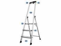 Krause Safety 127914 Aluminium Stufen-Stehleiter Arbeitshöhe (max.): 2.65 m...