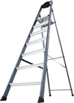 KRAUSE 124210, Krause 124210 Aluminium Stufen-Stehleiter Arbeitsh&ouml;he (max.): 3.50 m