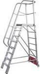 Krause 833372 Aluminium Podestleiter Arbeitsh&ouml;he (max.): 5.30 m Silber DIN EN 131 54