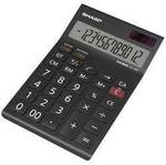 Sharp EL-125T Tischrechner Schwarz Display (Stellen): 12 solarbetrieben,