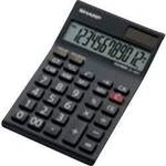Sharp EL-124 TWH Taschenrechner Schwarz, Wei&szlig; Display (Stellen): 12 solarbetrieben,