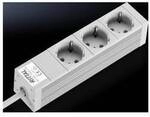 Rittal DK 7240.110 Steckdosenleiste 3-fach Aluminium Grau 1 St.