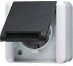 Jung 1fach Aufputzgeh&auml;use Steckdose Grau 820W 1 St.