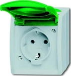 ABB 2CKA002083A0819, ABB 2CKA002083A0819 Schutzkontakt-Steckdose IP44 Gelbgr&uuml;n,