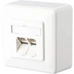 Metz Connect Netzwerkdose Aufputz CAT 6 2 Port Reinwei&szlig; 1307380002-I