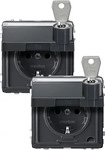 MERTEN MEG2318-7214, Merten Steckdose Aquadesign Anthrazit MEG2318-7214 1 St.