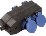 AS Schwabe 60600 Steckdosen-Verteiler Schwarz, Blau