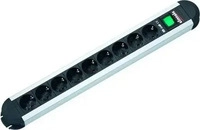 BACHMANN 330.071, BACHMANN PRIMO Steckdosenleiste 6x Schutzkontakt, Aluminium, mit