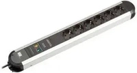 BACHMANN 331.006, BACHMANN PRIMO Steckdosenleiste 6x Schutzkontakt Aluminium