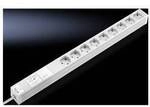 Rittal DK 7240.330 Steckdosenleiste 9-fach Aluminium Grau 1 St.