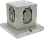 Heitronic 36315 Gartensteckdose Granit-Grau (matt) Steinoptik